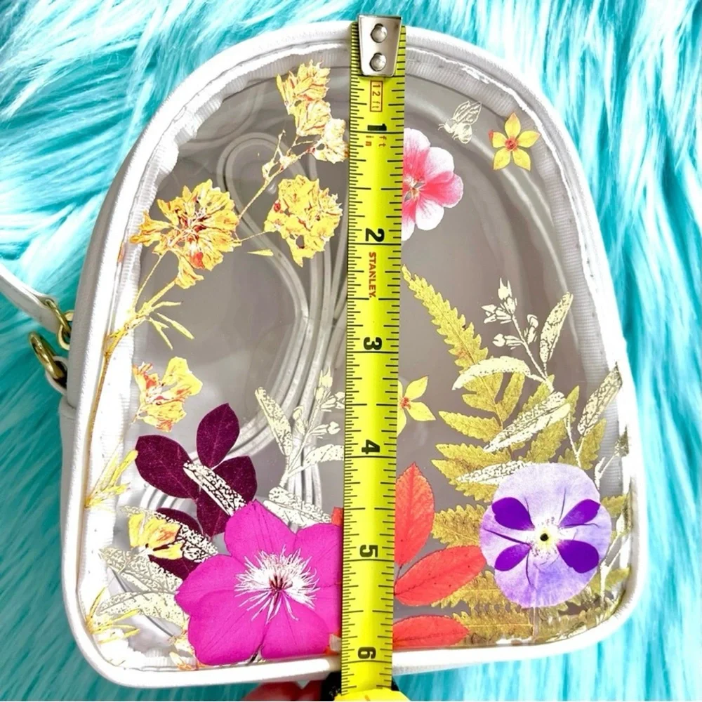 Bath & Body Works Clear Floral Mini Crossbody Bag PinkRainCloud